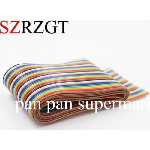 1M 3.3ft Flat Cable 40 Pin Rainbow Ribbon IDC Cable Wire Rainbow Cable In Stock