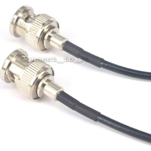 10 Pieces RF Coaxial BNC male Bulkhead to BNC male Connector USB Modem Adapter Extension Cable 20 CM