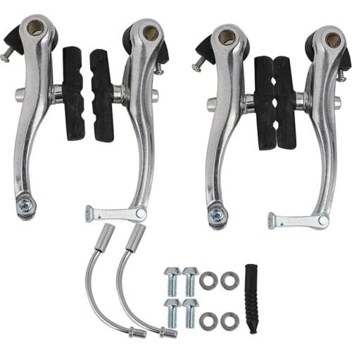 2Pair V Brake Universal Bicycle V Brake Mountain Bike V Brakes Clamp Set with Brake Pads