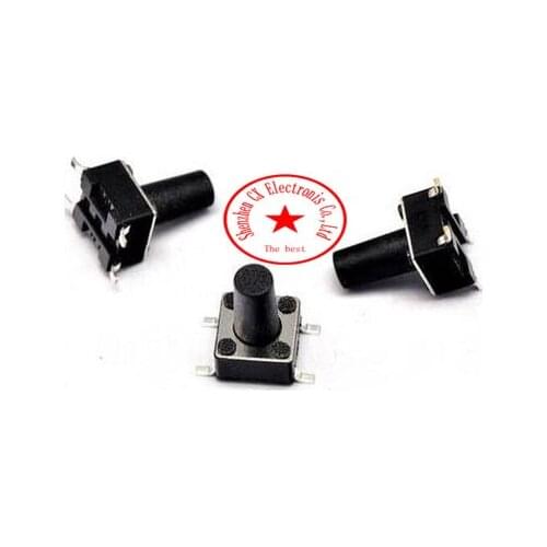 200pcs / lot 6*6*12MM touch switch SMD 4 foot micro switch / key switch