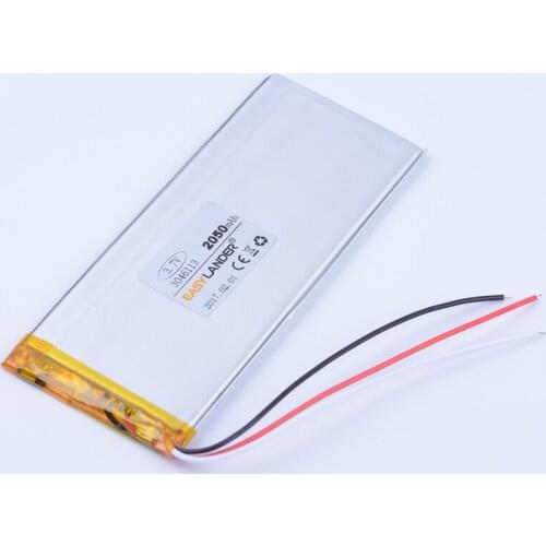 3046113P 3.7V 2050mAh Rechargeable li-Polymer Li-ion Battery For china clone Goophone 5.5 6plus I6 6SPLUS phone 3145113 3-Wire