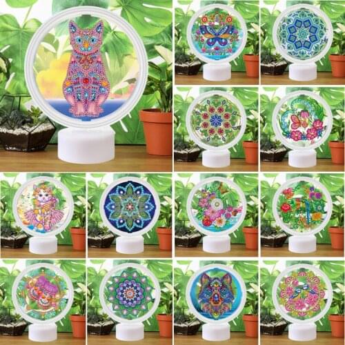 DIY diamond painting Lights butterfly Cat 5D battery box usb led lights for room neon decorative lamp