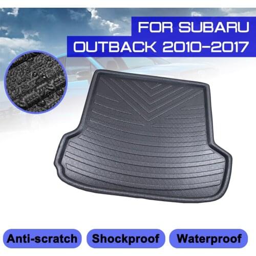 For Subaru Outback 2010-2017 Car Rear Trunk Boot Mat Waterproof Floor Mats Carpet Anti Mud Tray Cargo Liner