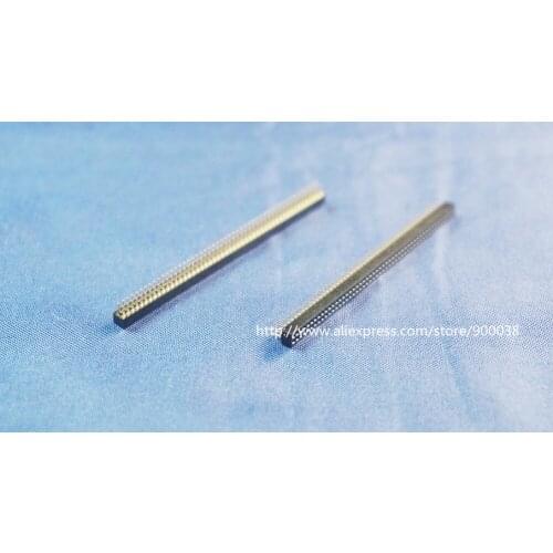 5 pcs 2x50 P 100 Pin 1.0 mm Pin Header Female Dual row Straight PCB 180 DIP Through Hole Rohs Lead Free