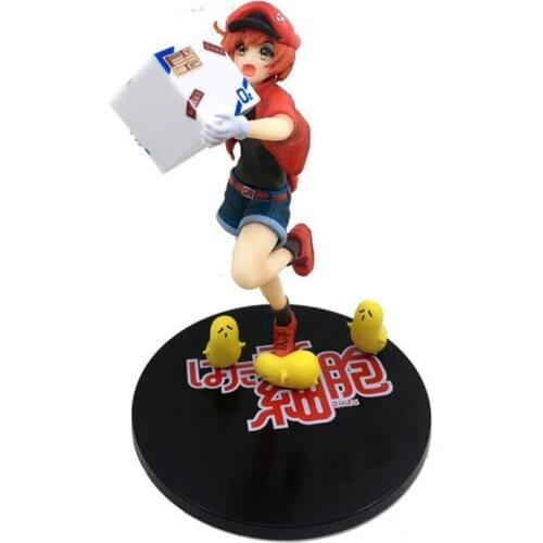 Tronzo Action Figure Japanese Anime Cells at Work Red Blood Cell AE3803 PVC Collectible Model Doll Toys Figurine