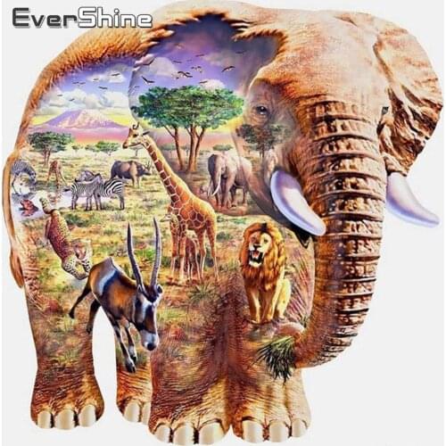 EverShine Elephant Diamond Painting Full Square/round Diamond Embroidery Animals Picture Of Rhinestone Diamond Mosaic Wall Decor