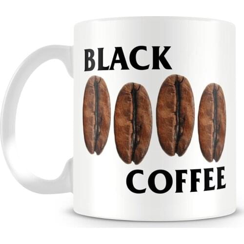 Black Coffee Flag 11oz Ceramic Coffee Mug