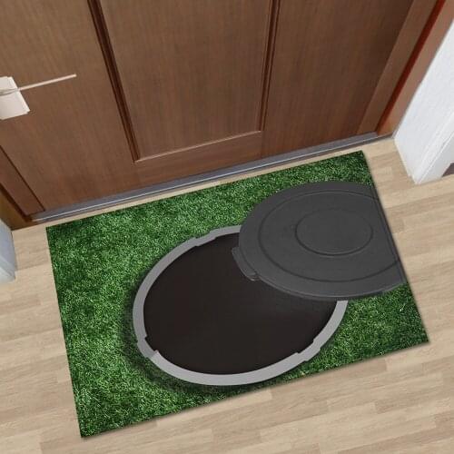 3D Printed Entrance Door Mats Indoor Anti Slip Washable Floor Mat for Living Room Bedroom Absorbent Bathroom Hallway Doormats