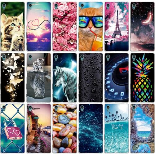 For Sony Xperia Z5 Case Soft TPU Case For Sony Xperia Z5 Z 5 E6653 SOV32 E6603 501SO Cover Cats Back Cover For Sony Z5 Coque