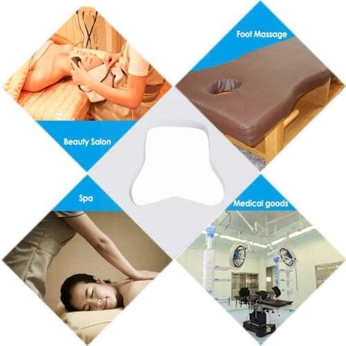 100Pcs/set Non-woven Fabric Disposable Face Massage Medical Beauty Towel Hole Comfortable Pillow Bed Cover Pad U1S2