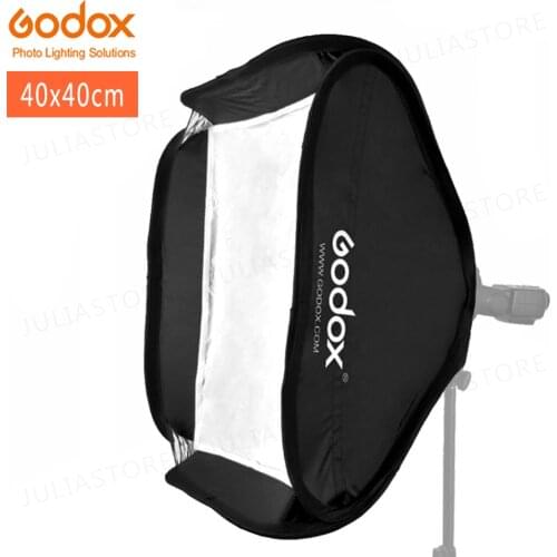 Godox Softbox 40x40 cm Diffuser Reflector for Speedlite Flash Light Professional Photo Studio Camera Flash Fit Bowens Elinchrom