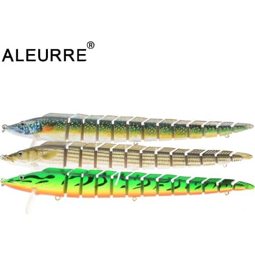 23cm 46g swimbait lure Multi Jointed fish Wobblers Lifelike Fishing Lure 13 Segment Swimbait Crankbait Fishing Tackle