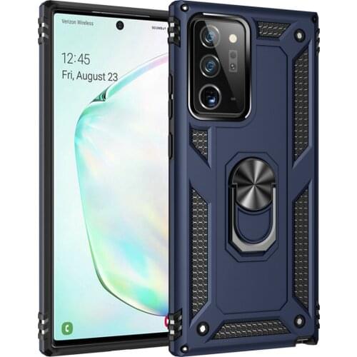 Shockproof Case Metal Ring Car Phone Holder for Samsung Note 20 Case Samsung Galaxy Note 20 Ultra Back Cover Note20 Bumper Coque