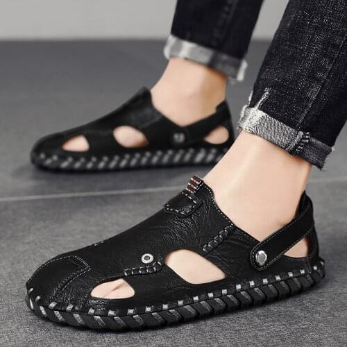 Hot Sale Sandals Summer New Beach Shoes Mens Fashion Trend Roman Woven Personality Casual Sandals Men Shipped on Time