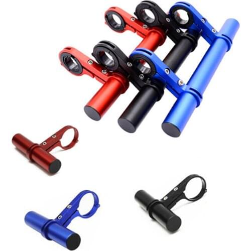 Bike Handlebar Extender Bicycle Handle Bar Extension Lamp Phone Bracket 10cm Carbon Tube Lantern Support Rack Alloy Fiber Stand