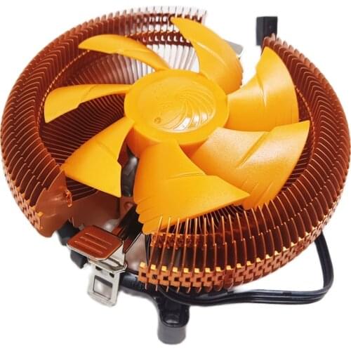 Universal cpu cooler Desktop PC cooler copper coated aluminum Heatsink cpu Fan for LGA 775 1150 1155 1156 AMD or 1366 2011
