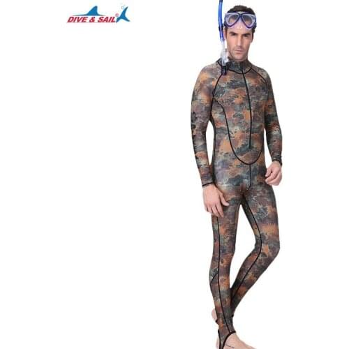 UPF50+ Camouflage full body swimsuit scuba diving suit for men wetsuit spearfishing suit long wetsuit men spearfishing spears
