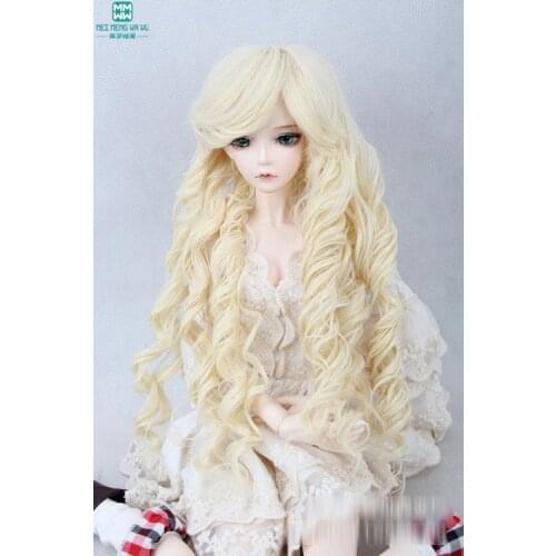 Hair for dolls 1/3 1/4 1/6 BJD/SD Doll Wigs Roman light golden brown curls (excluding dolls)