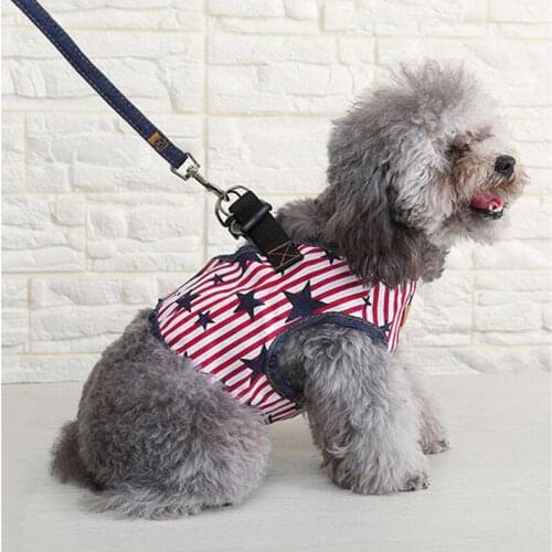Breathable Stripe Pet Harness Camouflage Dog Vest Puppy Leashes Puppy Cat Leash Set For Small Dogs Cats Chihuahua Teddy S M L XL