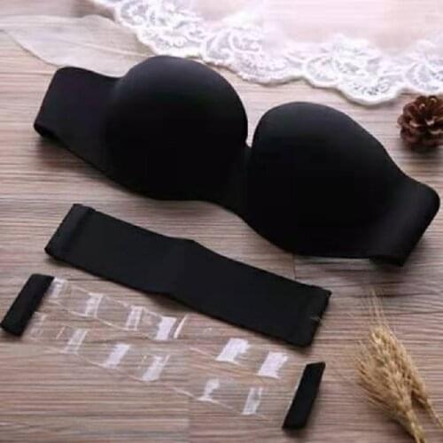 Woman Invisible Bra Strapless Bralette 1/2 Cup Female Underwear Seamless lady Wedding Party Brassiere Sexy Lingerie undies