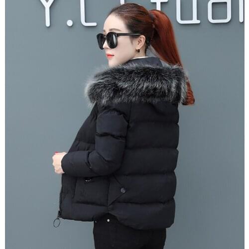 KMETRAM Winter Jacket Women Faux Fur Collar Fashion Parka Women Coat Female Slim Jackets Plus Size Manteau Femme MLZLMF18210