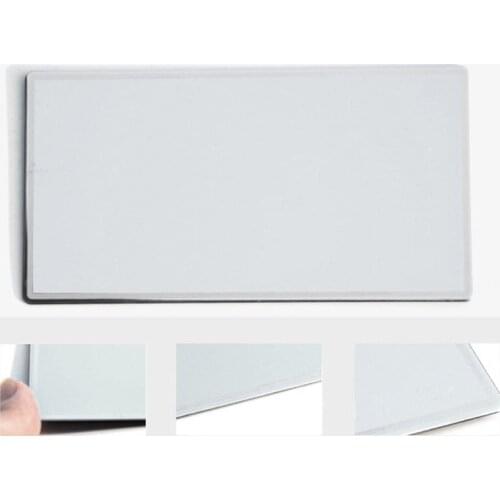 1PC Car Sun Visor Mirror Car Interior Stainless Steel Portable Car Makeup Mirror Cosmetic Mirrors Universal Car Interior Mirror