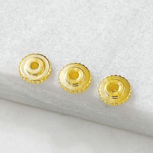 10PCS 6MM 14KGold Plated Brass Gear Wheel Spacer Beads Bracelet Beads High Quality Diy Jewelry Accessories