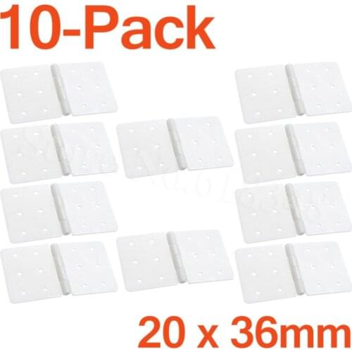 10pcs Nylon & Pinned Hinge 20x36 With Removable Split Pins RC Airplane Parts Aeromodelling Model DIY