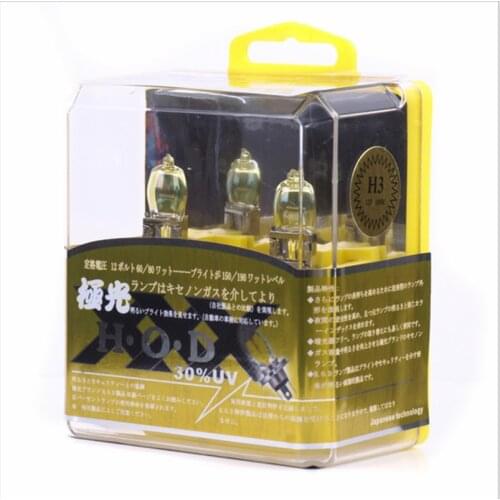 2x H3 12V 100W 6000K 3000K Xenon HOD Super White / Yellow Car Head Light Bulbs HeadLight Fog Light Bulb H3 Super Bright Lamp