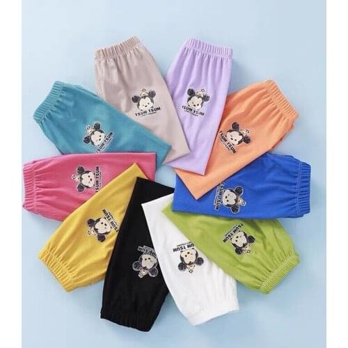 2021 New Brand Summer Childrens Pants Loose Casual Pants Boys Girls Anti-mosquito Pants Trousers Solid Color Shaking Pants