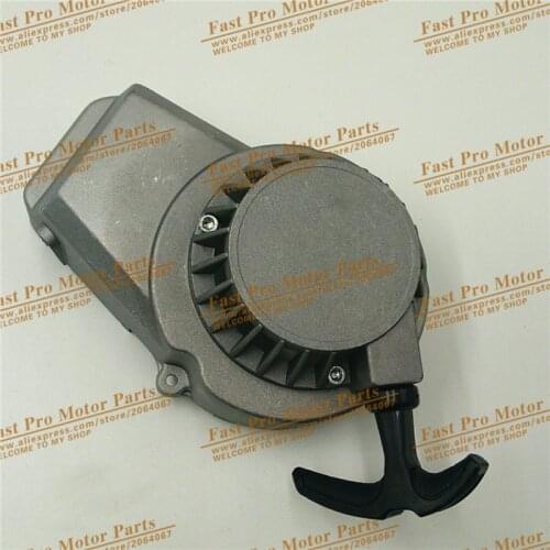 Free Shipping New Aluminium Pull Starter Start Mini Pocket Bikes ATVs Quad 49cc Mower Engines aluminum Natural 6 colors