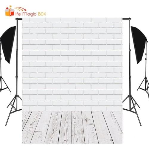 Seamless Vinyl / Polyester Brick Wall Wedding Photo Backdrop Birthday Background Photography Valentines Day Studio Photo Booth