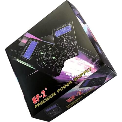 Professional Tattoo Power Supply Upgrade Tattoo Machine HP-2+ Intelligent Digital LCD Makeup Dual Power Tattoo Supplies Set