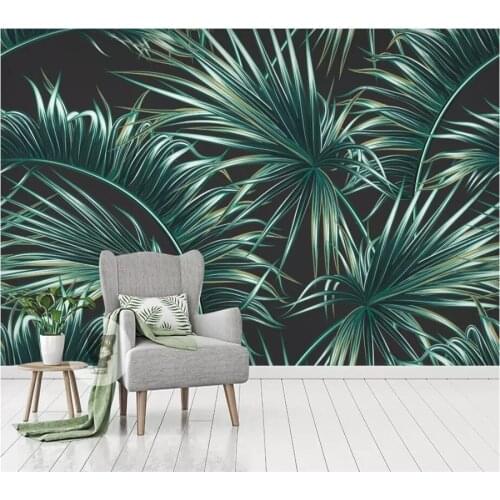 Beibehang Custom large wallpaper 3d photo mural from forest leaves tropical rainforest wall papers home decor 3d wallpaper mural