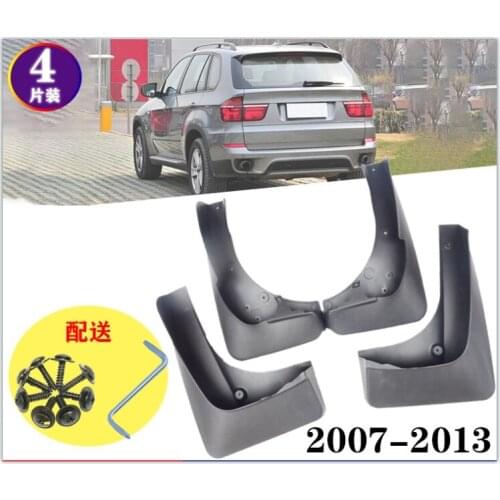 Brand New High Quality 4pcs Mudguards For BMW X5 E70 2007-2013 mudflaps car Fender Direct Fit