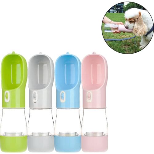Pet Dog Water Bottle Feeder Bowl Portable Water Food Bottle Pets Outdoor Travel Drinking Dog Dispenser Water Bowl for Dogs