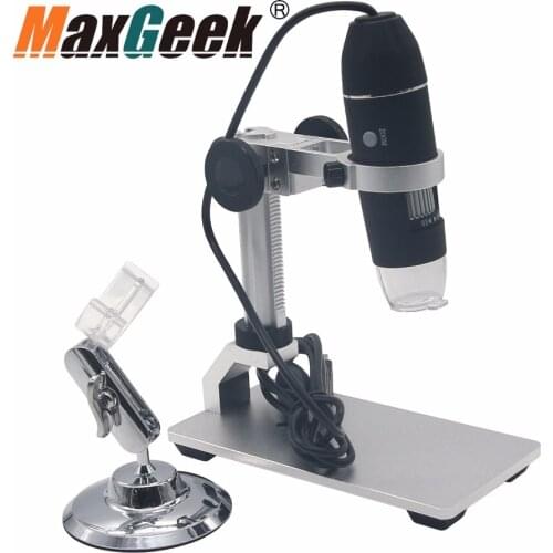 Maxgeek 1000X 8 LED USB Digital Microscope Endoscope Zoom Camera Magnifier with Lift Stand Bracket