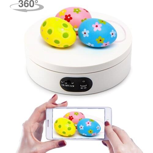 Electric Rotating Display Stand Jewelry Display Stand Base 360 Degree Rotating Turntable Video Vlog Shooting Props Turntable