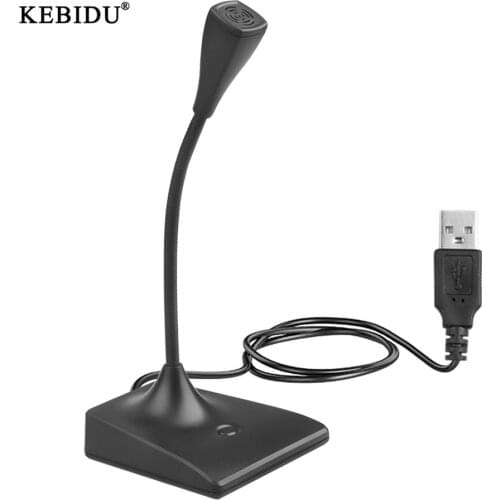 Kebidu Mini Computer microphone Professionnel Noise Reduction Studio Speech Microphone With Switch For Pc Computer Laptop