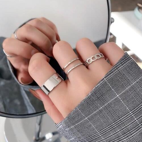 Ring female personality open adjustable index finger joint cold wind niche ring