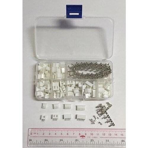 50 sets Kit in box 2p 3p 4p 5 pin 2.54mm Pitch Terminal / Housing / Pin Header Connector Wire Connectors Adaptor XH2P Kits