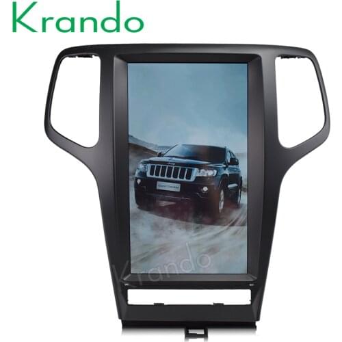 Krando Android 8.1 13.3"for Jeep Grand Cherokee 2010-2013 Tesla style central multimidia Android autoradio bluetooth car monitor