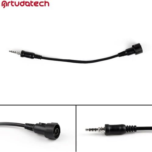 Artudatech 1Pcs 3.5mm Mini Din Plug Connector Cable For YAESU VX6R VX7R VX170 Radio Headset