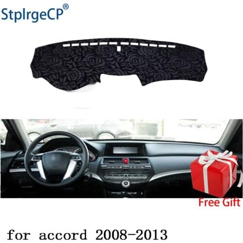 Latest Rose Pattern Non-slip Car Dashboard Cover Dash Mat Pad DashMat ANti-UV Car Sticker for Honda accord 2008-2013 Car Styling