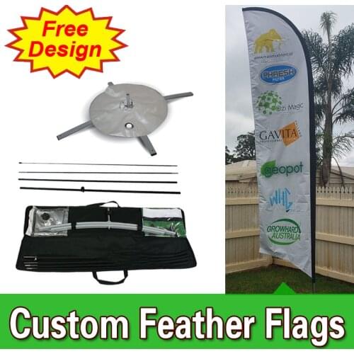 Single sided Feather Flag Banners with Cross Base, Custom Printing Cheap Flags FREE Shipping FREE Design flutter flags