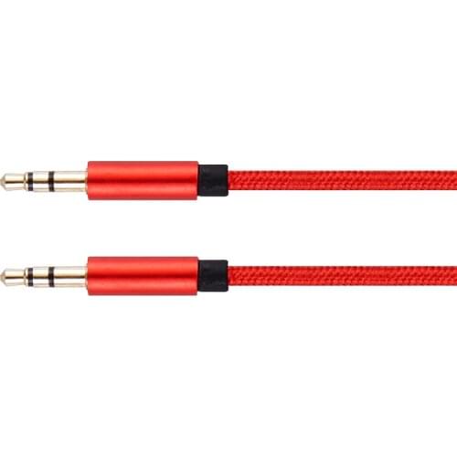 SL Postta 3.5MM Braided Stereo Audio cableDual-shielding Male to Male AUX Cable for car stereos,Smartphones.1ft 1m 2m 3m 5m