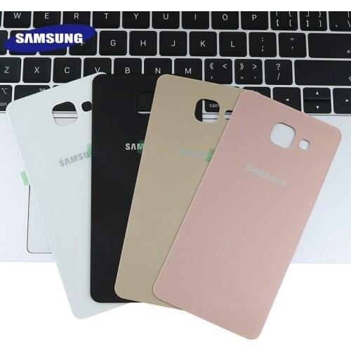 Original Samsung Galaxy A5 2016 A510 A510F Back Battery Cover Case 3D Glass Rear Housing Cover Replacement for Samsung A5 2016