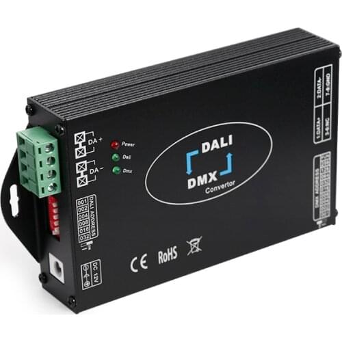 DL113 DMX to DALI and DALI to DMX Signal Converter , 64 max Dali address, standard IEC62386 DALI and DMX-512