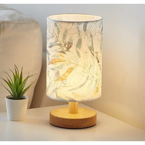Bedside Table Lamp Light Household Bedroom Accessories Dimmable Vintage LED Supply Desk for Bedroom Living Room