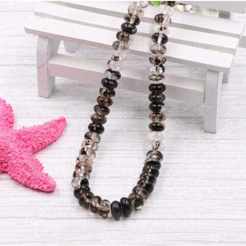 Multicolor Crafts Tourmaline Stone Watermelon Crystal Rondelle 5x8mm Loose Spacer Beads for Jewelry Making Accessories 15" B160